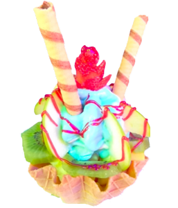 ENSALADA DE FRUTAS CON HELADO SOFT COPA O CANASTA